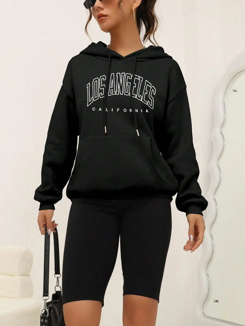 Moletom Feminino Hip Hop Los Angeles - Estilo Casual Americano