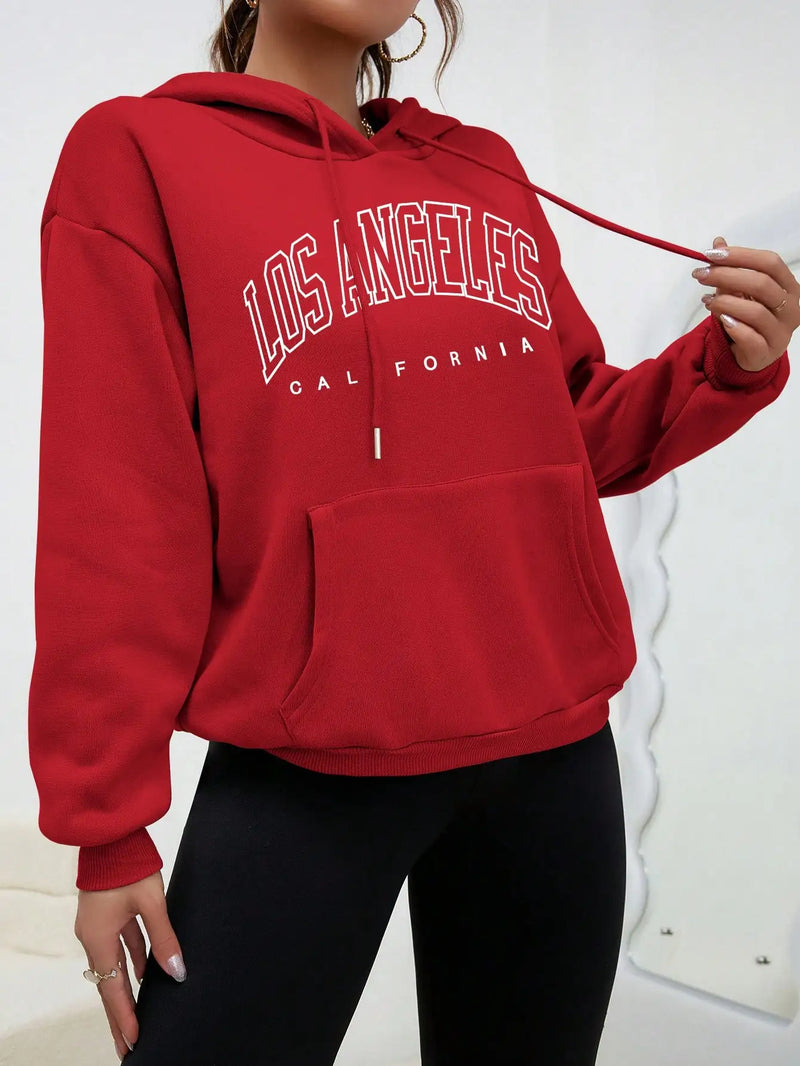 Moletom Feminino Hip Hop Los Angeles - Estilo Casual Americano