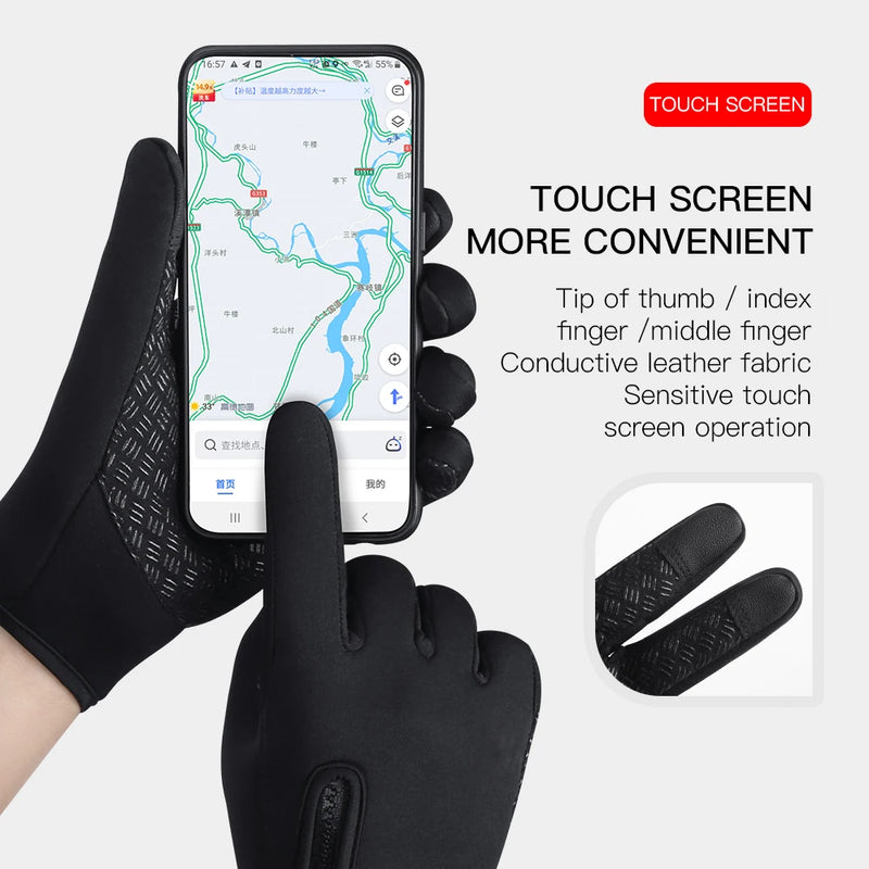 Luvas de Inverno Touchscreen - Impermeáveis e Térmicas